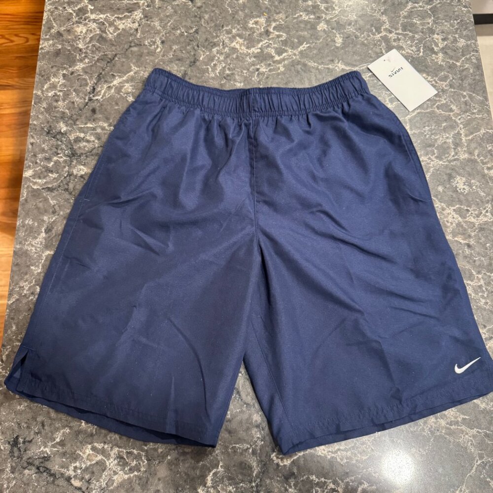 NWT Nike Men's Navy Swim Trunks - Picture 3 of 12